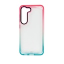 estuche clasico el rey degrade samsung s23 color rosado / turquesa