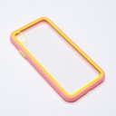 Estuche el rey iphone xs max marco color transparente / rosado
