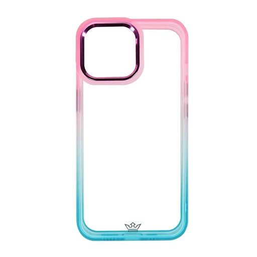 [07-132-011-0026-0083] estuche clasico el rey degrade apple iphone 14 pro max color rosado / turquesa