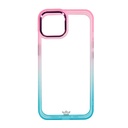 estuches clasico el rey degrade apple iphone 12 ,  iphone 12 pro color rosado / turquesa