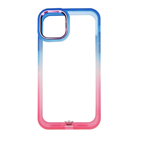 [07-132-011-0139-0284] Estuche clasico el rey degrade apple iphone 13 color azul / rosado