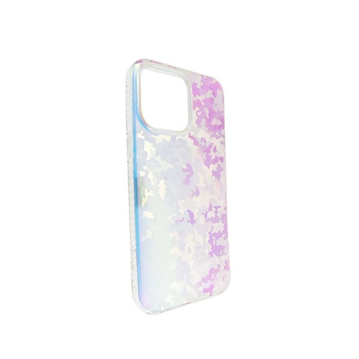 [07-143-011-0011-0284] Estuche El Rey Cosmos Iphone 14 Pro Max Tornasol Camuflaje Color Multicolor