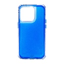 Estuche el rey glitter iphone 14 pro defender color azul