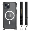 Estuche switcheasy odyssey iphone 15 plus odyssey m + strap leather  color negro