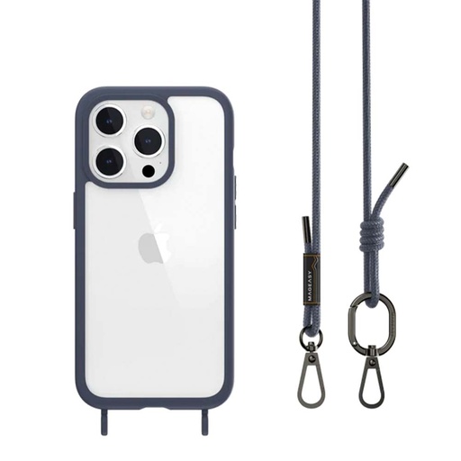 [07-139-036-0015-0012] Estuche mageasy roam iphone 15 pro roam + strap color azul