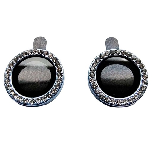 [01-119-011-0054-0059] Accesorio el rey vidrio templado camara iphone 15 plus diamantes color celeste