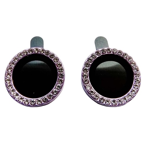 [01-119-011-0053-0134] Accesorio el rey vidrio templado camara iphone 15 plus diamantes color morado