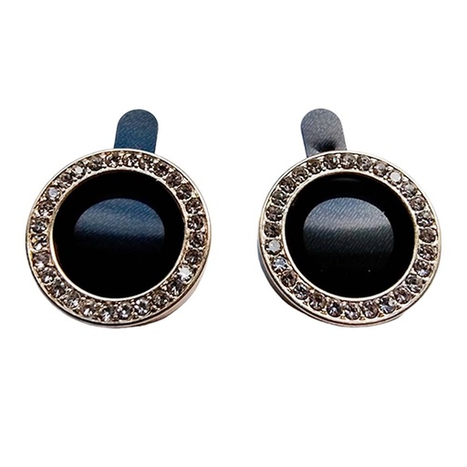 [01-119-011-0083-0180] Accesorio el rey vidrio templado camara iphone 15 diamantes color dorado