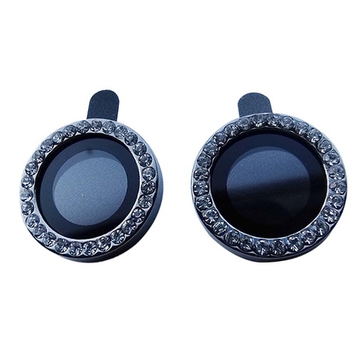 [01-119-011-0052-0187] Accesorio el rey vidrio templado camara iphone 15 plus diamantes color plateado