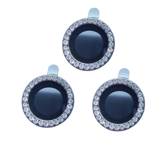 [01-119-011-0039-0157] Accesorio el rey vidrio templado camara iphone 15 pro diamantes color negro