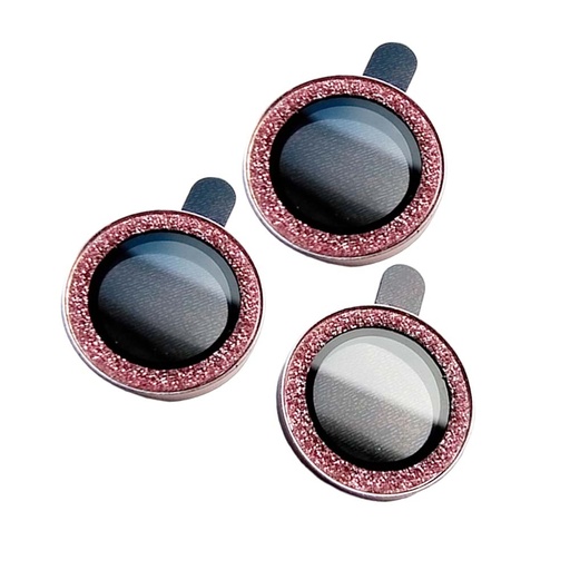 [01-119-011-0045-0198] Accesorio el rey vidrio templado camara iphone 15 pro brillos color rosado