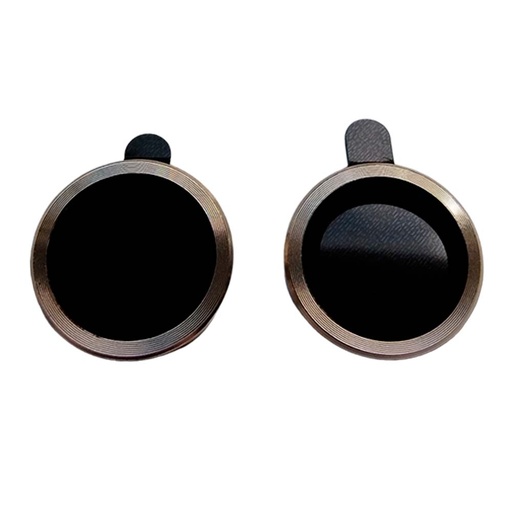 [01-119-011-0047-0180] Accesorio el rey vidrio templado camara iphone 15 plus metal color dorado