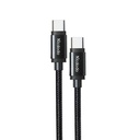 Cable mcdodo  soporta 240w de carga a alta velocidades tipo c a tipo c color negro