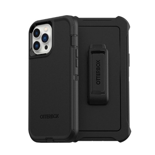[07-024-028-0106-0157] Estuche otterbox defender con clip color negro modelo  iphone 15 pro max