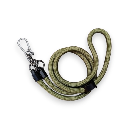 [01-128-011-0023-0242] Accesorio el rey strap 1.2 m largo con sujetadora new con colgador de llaves y audifonos color verde militar
