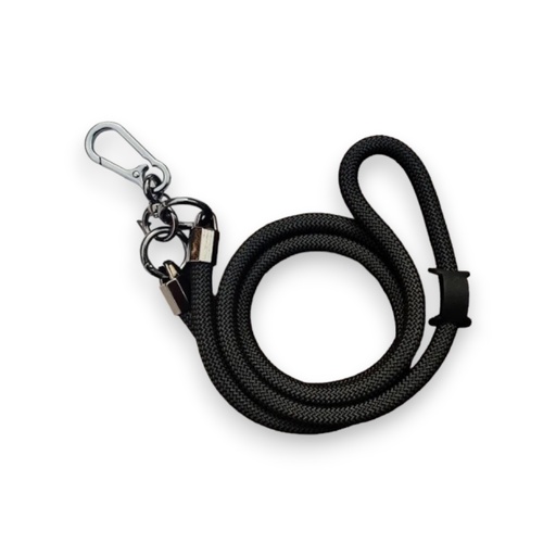 [01-128-011-0020-0157] Accesorio el rey strap 1.2 m largo con sujetadora new con colgador de llaves y audifonos color negro