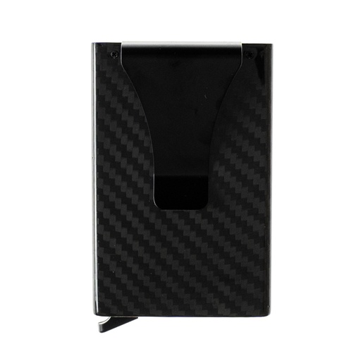 [01-115-011-0003-0077] Accesorio el rey wallet con clip 4 a 5 tarjetas fibra carbon