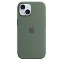 Estuche apple magsafe iphone 15 silicone color verde musgo