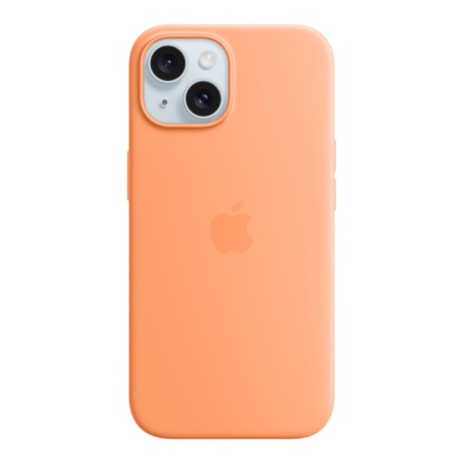 [07-062-003-0063-0186] Estuche apple magsafe iphone 15 silicone color papaya