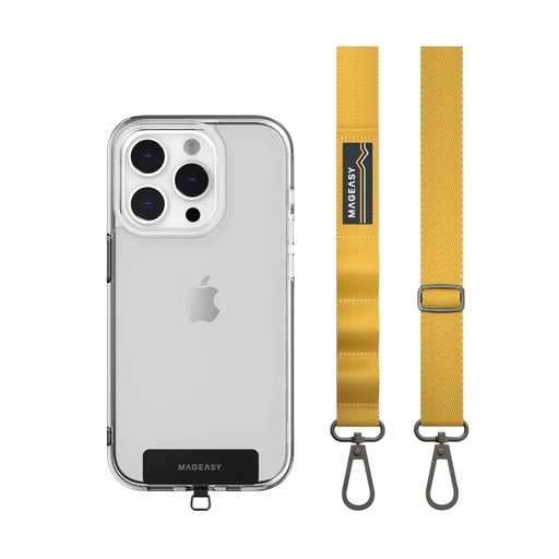 [01-128-036-0010-0147] Accesorio mageasy strap 20 mm para cualquier celular color amarillo