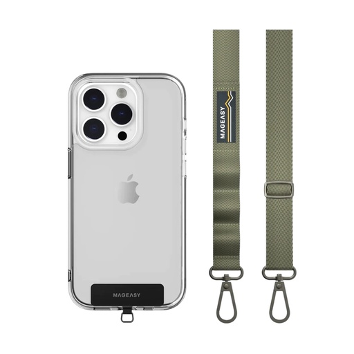 [01-128-036-0012-0242] Accesorio mageasy strap 20 mm para cualquier celular color verde militar