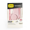 Estuche otterbox symmetry magsafe samsung s24 glitter color transparente/rosado