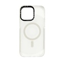Estuche casetify magsafe iphone 15 plus color blanco