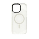 Estuche casetify magsafe iphone 15 pro color blanco
