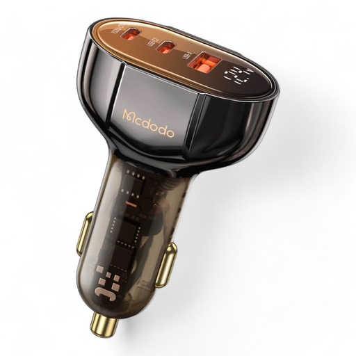 [06-017-024-0006-0157] Cargador mcdodo carro cc-2310 100w pd car charger - prism series (3 ports, digital display) color negro