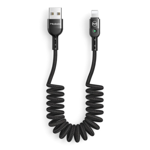 [05-058-024-0010-0157] Cable mcdodo lightning ca-6410 omega series cable de datos y a lightning colocho longitud 1.8 m color negro
