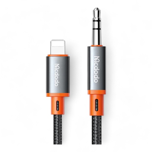 [02-009-024-0001-0157] Adaptador mcdodo auxiliar ca-0780 lightning to 3.5mm aux jack cable castle series 1.2m color negro