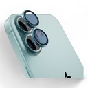 Accesorio mageasy vidrio templado camara iphone 16 lenz sapphire lens protector 2 lenses / 2 lenses large vista blue color celeste
