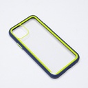 Estuche el rey iphone 11 pro con marco color transparente / azul