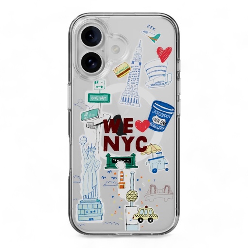 [07-144-036-0022-0284] Estuche switcheasy skin iphone 16 style m pattern shockproof case new york color multicolor