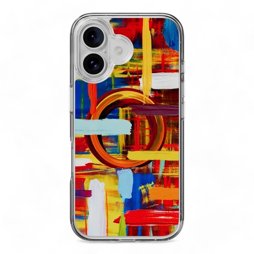 [07-144-036-0030-0284] Estuche switcheasy skin iphone 16 plus style m pattern shockproof case painting color multicolor