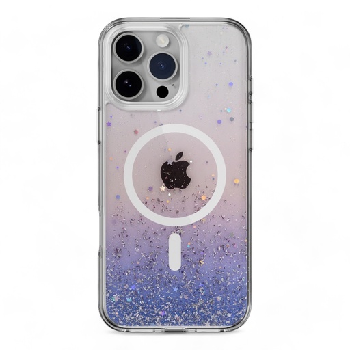 [07-131-036-0059-0284] Estuche switcheasy starfield iphone 16 pro starfield m 3d glitter shockproof case twilight color multicolor