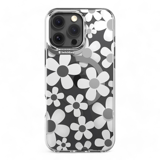 [07-144-036-0039-0041] Estuche switcheasy skin iphone 16 pro fleur m 3d patterned shockproof case color blanco