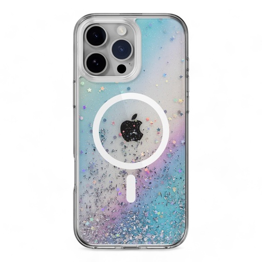 [07-131-036-0062-0284] Estuche switcheasy starfield iphone 16 pro max starfield m 3d glitter shockproof case galaxy color multicolor