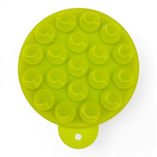 [08-062-011-0031-0215] Gadget el rey magsafe ventosa circular color verde neon