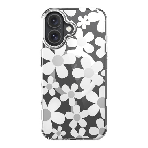 [07-144-036-0070-0041] Estuche switcheasy skin iphone 16 fleur m 3d patterned shockproof case for 2024 iphone 2 lenses color blanco