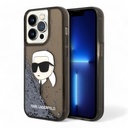 Estuche Karl Lagerfeld Hc Liq. Glitter Nft K.Head Black Iphone 15 Pro Max Color Negro