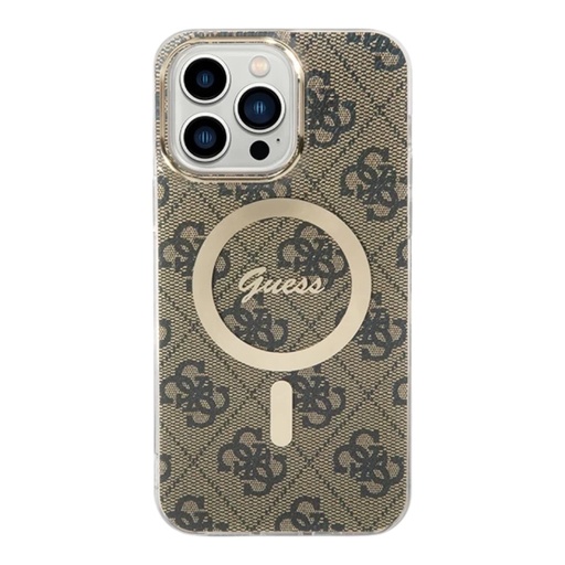 [07-144-060-0009-0284] Estuche Guess Hc Magsafe Iml 4G Brown Iphone 15 Pro Max Color CafŽ