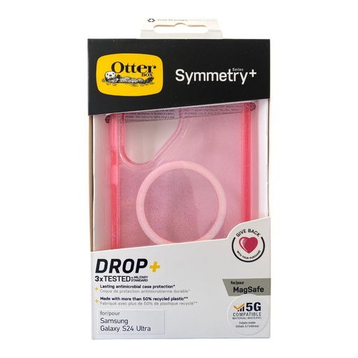 [07-100-028-0073-0198] Estuche otterbox symmetry samsung s24 ultra magsafe color rosado