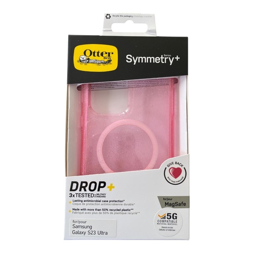 [07-100-028-0070-0198] Estuche otterbox symmetry samsung s23 ultra magsafe color rosado