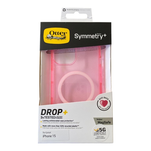 [07-100-028-0067-0198] Estuche otterbox symmetry iphone 15 magsafe color rosado