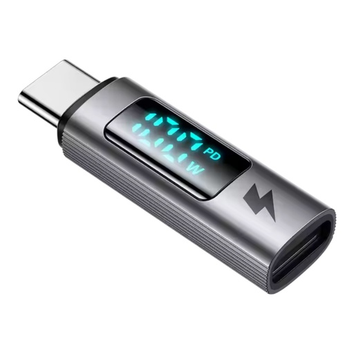[02-106-024-0003-0088] Adaptador mcdodo tipo c adapter 100w digital display fast charge ot-609 color gris