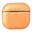 Estuche el rey skin airpods 4 estilo cuero color café