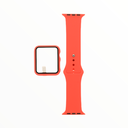 Accesorio el rey pulsera con bumper y protector de pantalla apple watch 38 mm color rojo