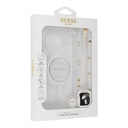 Guess hc magsafe iml glitter with pearl strap transparent iphone 16 pro