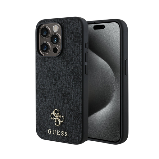 [07-60-000011] Guess hc magsafe pu 4g small 4g and classic black iphone 16 pro